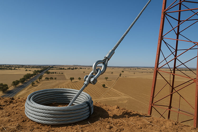 سیم مهاری دکل مهاری